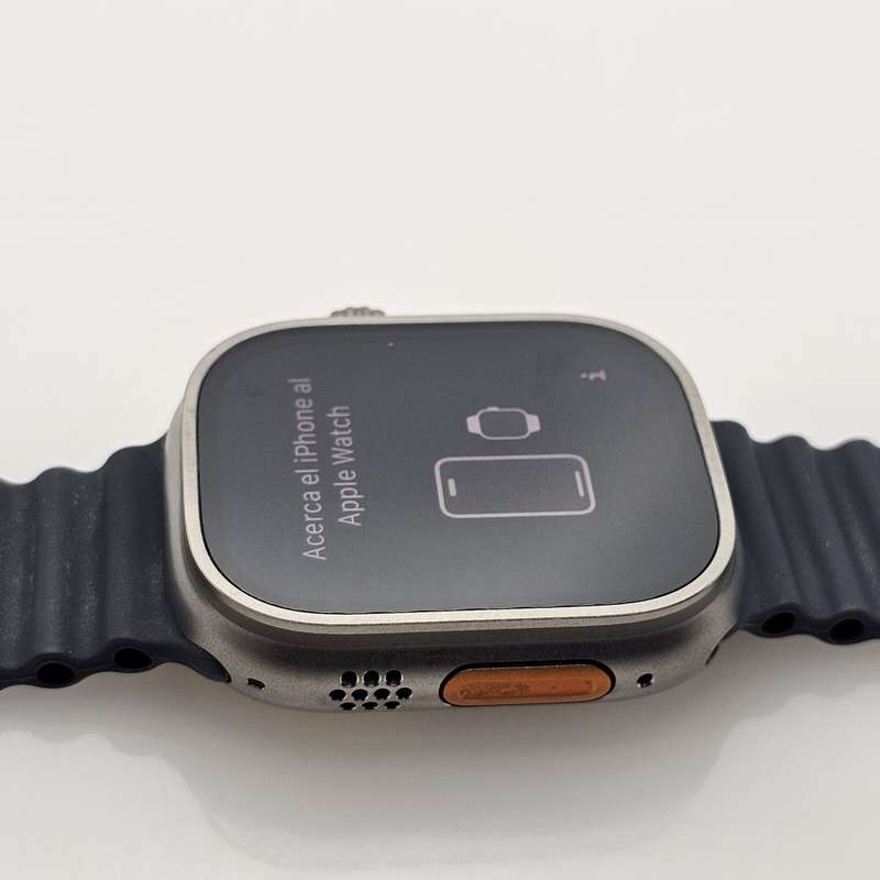 Apple Watch Ultra 49mm LTE Natural Titanium (12 Month Warranty) - With Midnight Ocean Straps
