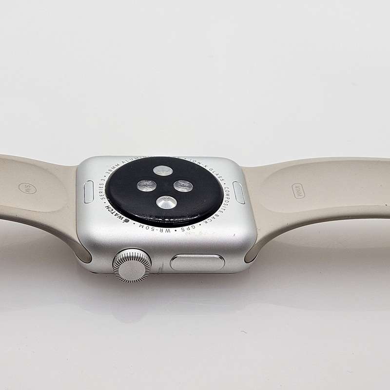 Apple Watch Series 3 38mm GPS Only Silver - With Beige Straps