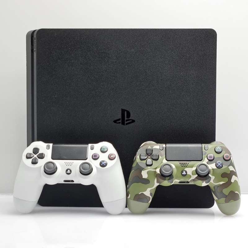 Playstation 4 Slim 1TB Black + 2 Controllers + HDMI Cable + Power Cable (3 Month Warranty)