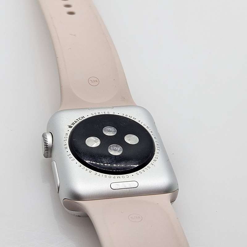 Apple Watch Series 3 38mm GPS Only Silver - With Pink Straps