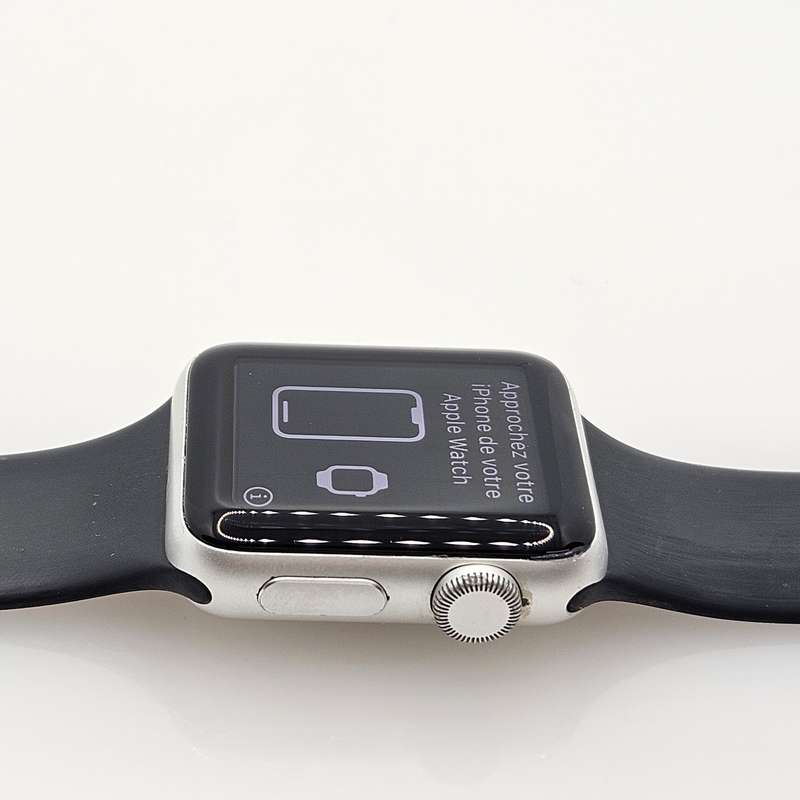Apple Watch Series 3 38mm GPS Only Silver - With Black Straps