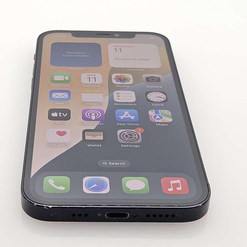 iPhone 12 128GB | Dead Pixel | Black (6 Month Warranty) + Cover Bundle Value: R200