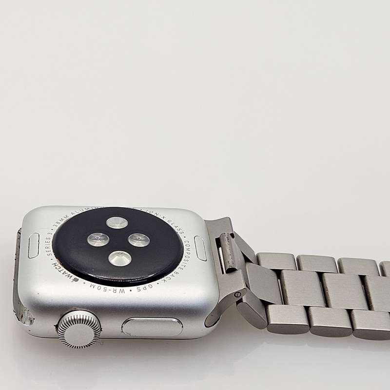 Apple Watch Series 3 38mm GPS Only Silver - With Steel Straps