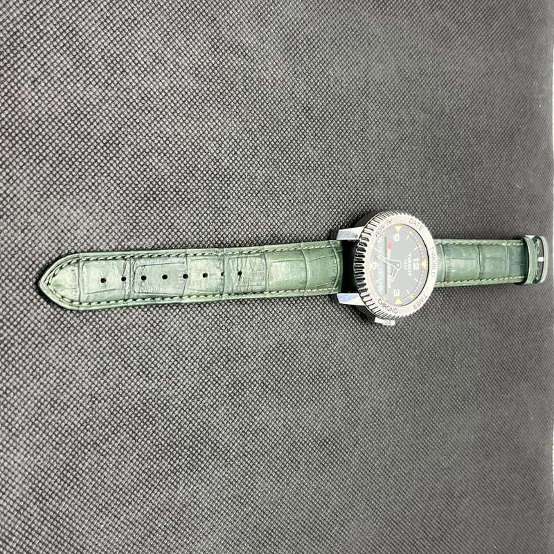 Tissot T-Navigator 3000 Analog Watch Grey - With Dark Green Straps