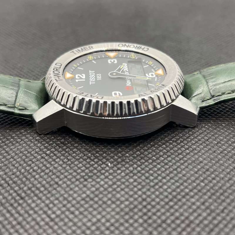 Tissot T-Navigator 3000 Analog Watch Grey - With Dark Green Straps
