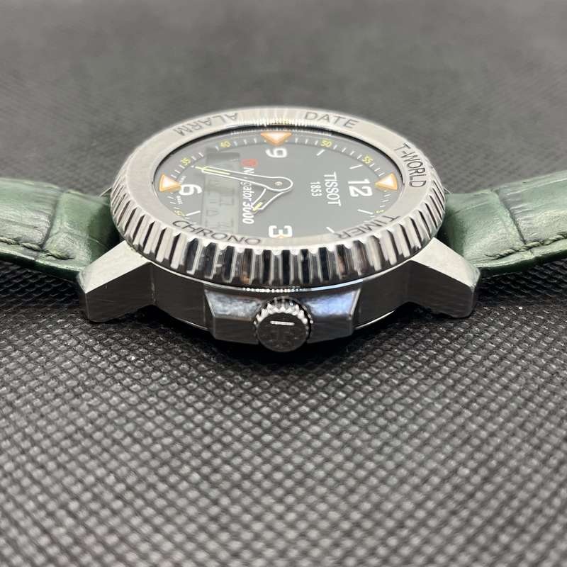Tissot T-Navigator 3000 Analog Watch Grey - With Dark Green Straps