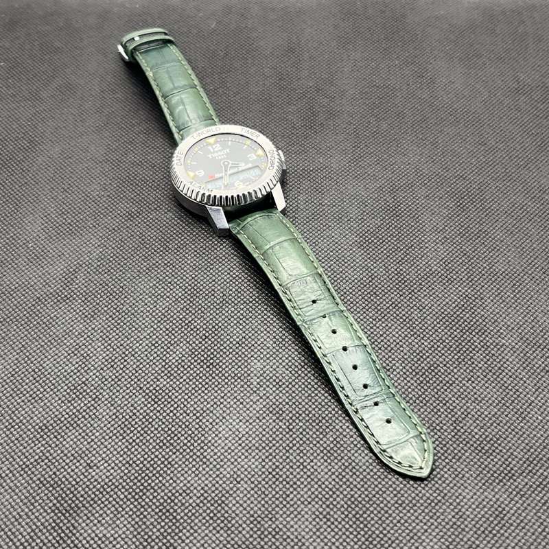 Tissot T-Navigator 3000 Analog Watch Grey - With Dark Green Straps