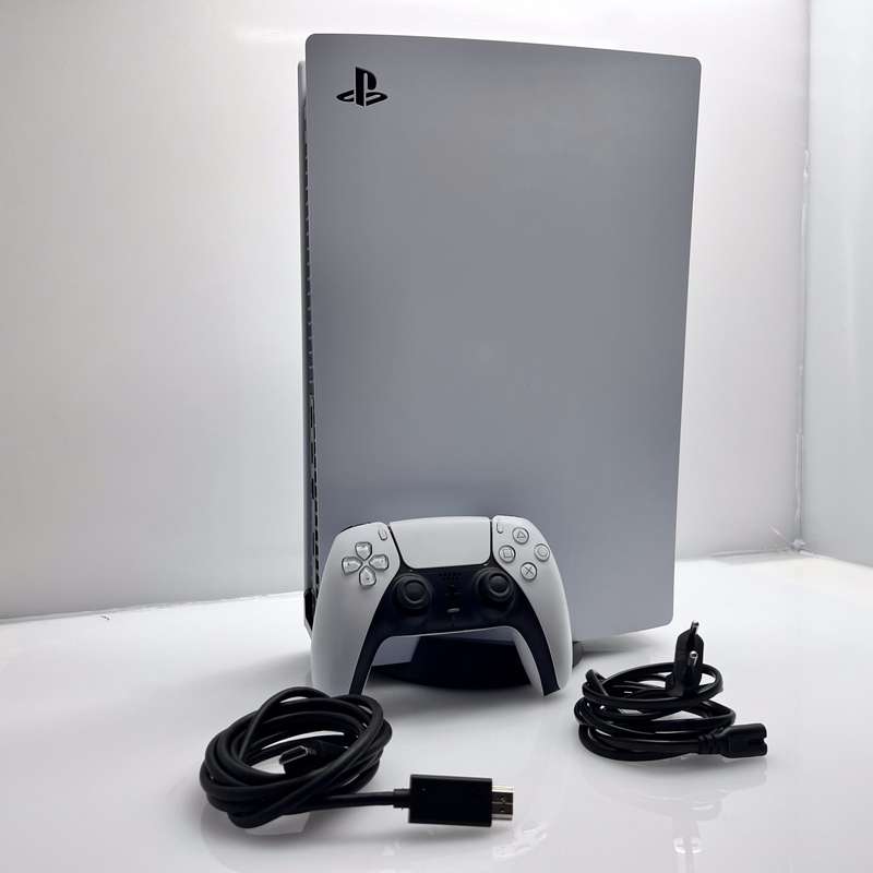 Playstation 5 Physical Disc Edition 1TB White Bundle Value: Controller + Power Cable + HDMI Cable...