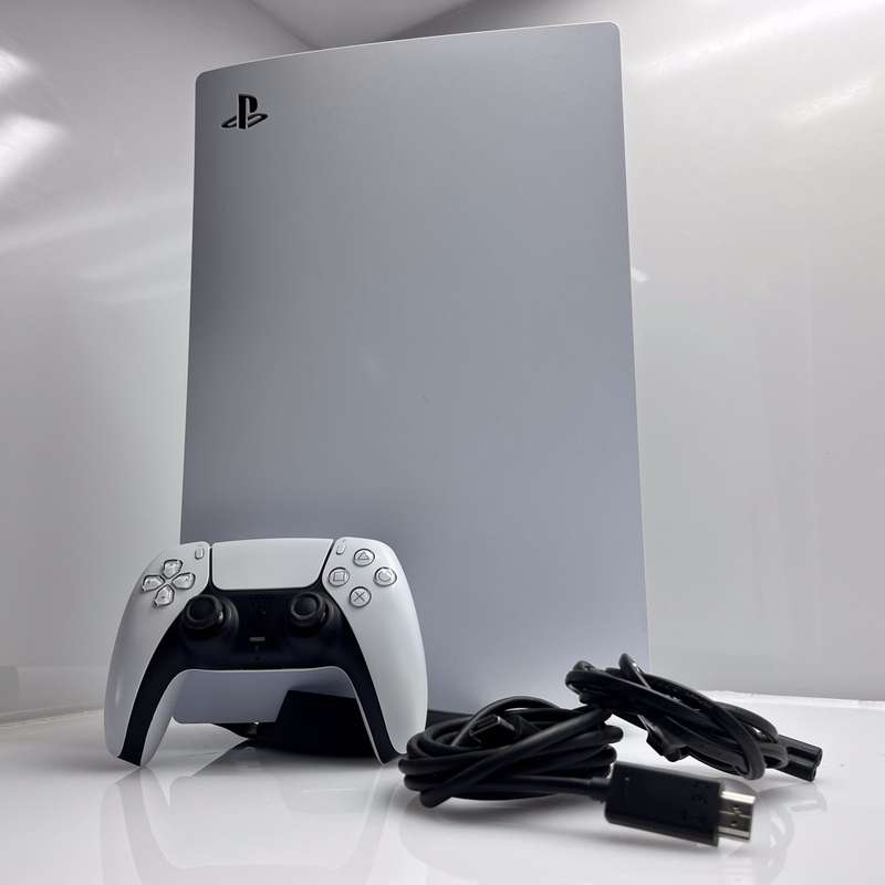 Playstation 5 Physical Disc Edition 1TB White Bundle Value: Controller + Power Cable + HDMI Cable...