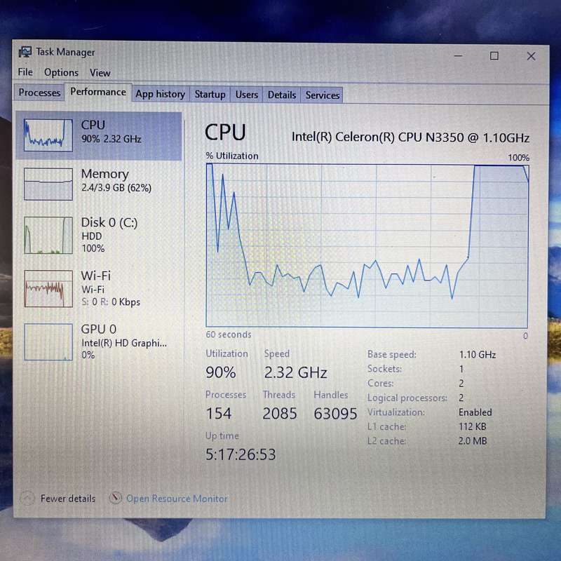 Asus X543N 4GB RAM 512GB HDD Bright Spots Black
