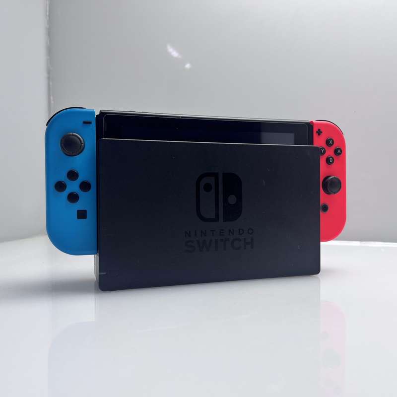 Nintendo Switch 32GB Black + 2 Joy-Con Controllers + HDMI Cable + Charging Cable + Docking Statio...