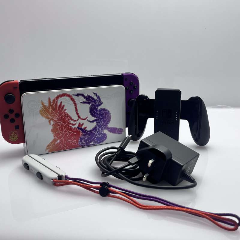 Nintendo Switch OLED 64GB Pokemon Scarlet and Violet Edition + Accessories (3 Month Warranty)