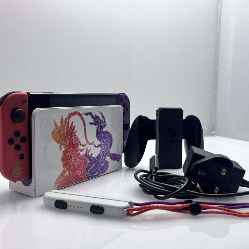 Nintendo Switch OLED 64GB Pokemon Scarlet and Violet Edition + Accessories (3 Month Warranty)