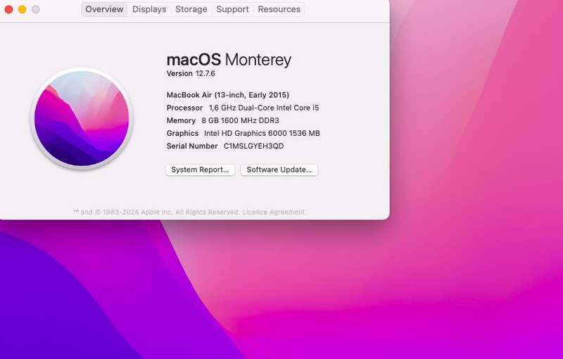 MacBook Air 13-Inch Core i5 1.60GHz 8GB RAM 128GB SSD (Early 2015) Bright Spots Silver