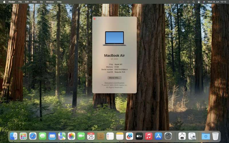 MacBook Air 13-Inch M1 8CPU/7GPU (2020) 8GB RAM 256GB SSD Silver (12 Month Warranty)