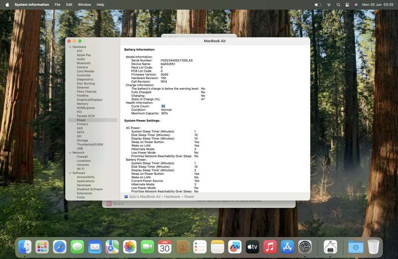 MacBook Air 13-Inch M2 8 CPU/8 GPU (2022) 8GB RAM 256GB SSD Midnight (12 Month Warranty)