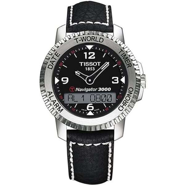 Tissot T-Navigator 3000 Analog Watch Grey - With Dark Green Straps