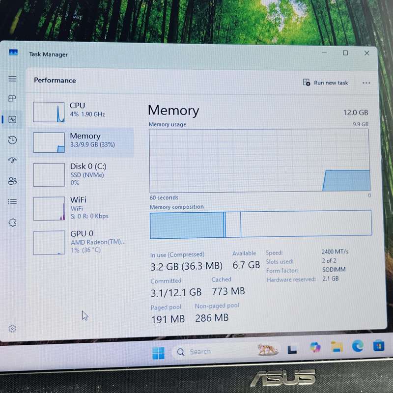 Asus M515D Ryzen 5 2.10GHz 12GB RAM 256GB SSD Grey (3 Month Warranty) - Minor Bright Spots