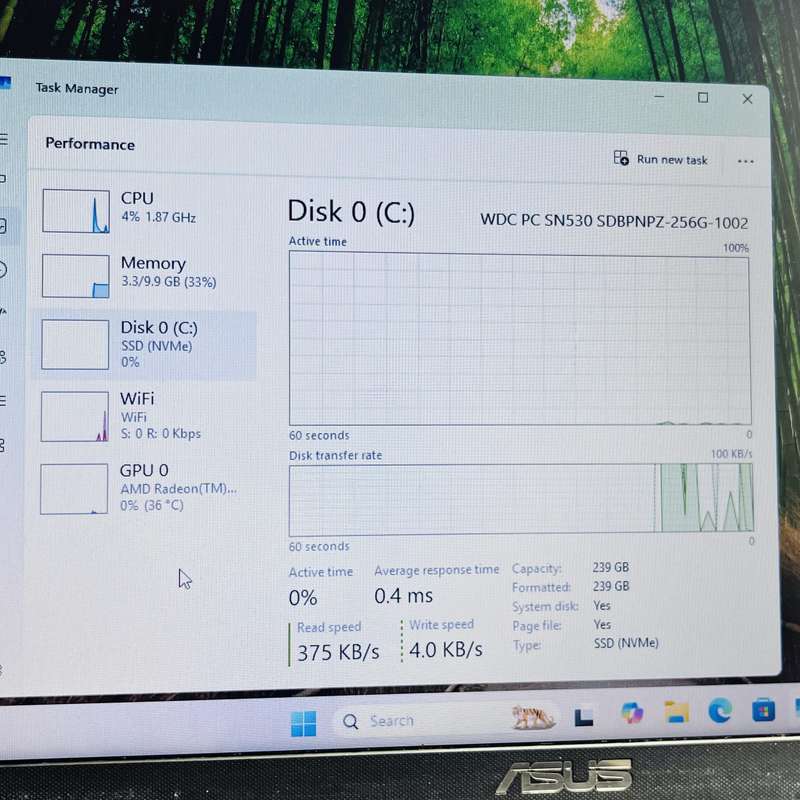 Asus M515D Ryzen 5 2.10GHz 12GB RAM 256GB SSD Grey (3 Month Warranty) - Minor Bright Spots