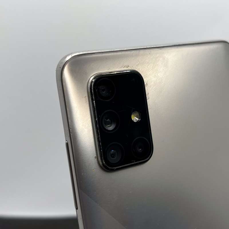 Samsung Galaxy A71 128GB Dual Sim Prism Crush Silver - LCD Burn And Cracked Camera