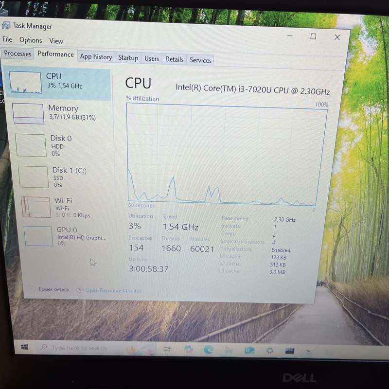 Dell Inspiron 3581 7th Gen "Core i3" 2.30GHz 12GB RAM 256GB SSD And 1TB HDD Black - Faulty Batter...