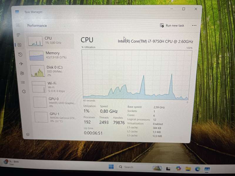 Asus ROG Strix G531G Core i7 2.60GHz 8GB RAM 500GB SSD Black (6 Month Warranty) - Faulty Ba...