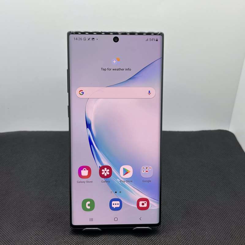 Samsung Galaxy Note 10 Plus 256GB Aura Black - Chipped Screen And LCD Burn