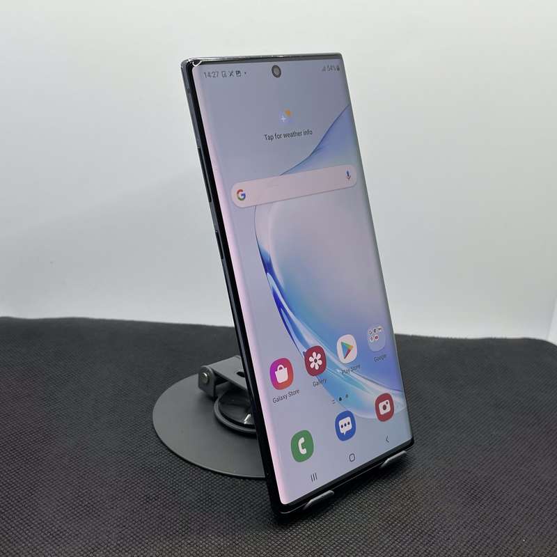 Samsung Galaxy Note 10 Plus 256GB Aura Black - Chipped Screen And LCD Burn