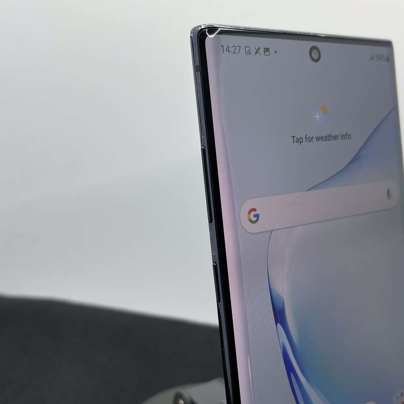 Samsung Galaxy Note 10 Plus 256GB Aura Black - Chipped Screen And LCD Burn