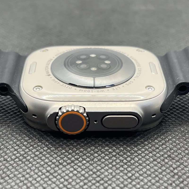 Apple Watch Ultra 49mm LTE Natural Titanium (12 Month Warranty)  With Black Straps