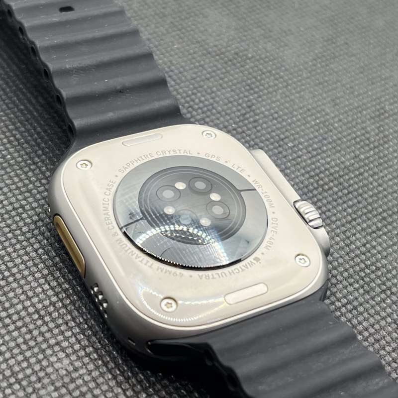 Apple Watch Ultra 49mm LTE Natural Titanium (12 Month Warranty)  With Black Straps