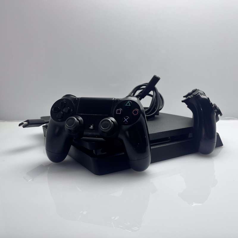 Playstation 4 Slim 1TB Black + 2 Controllers + HDMI Cable + Power Cable (3 Month Warranty)