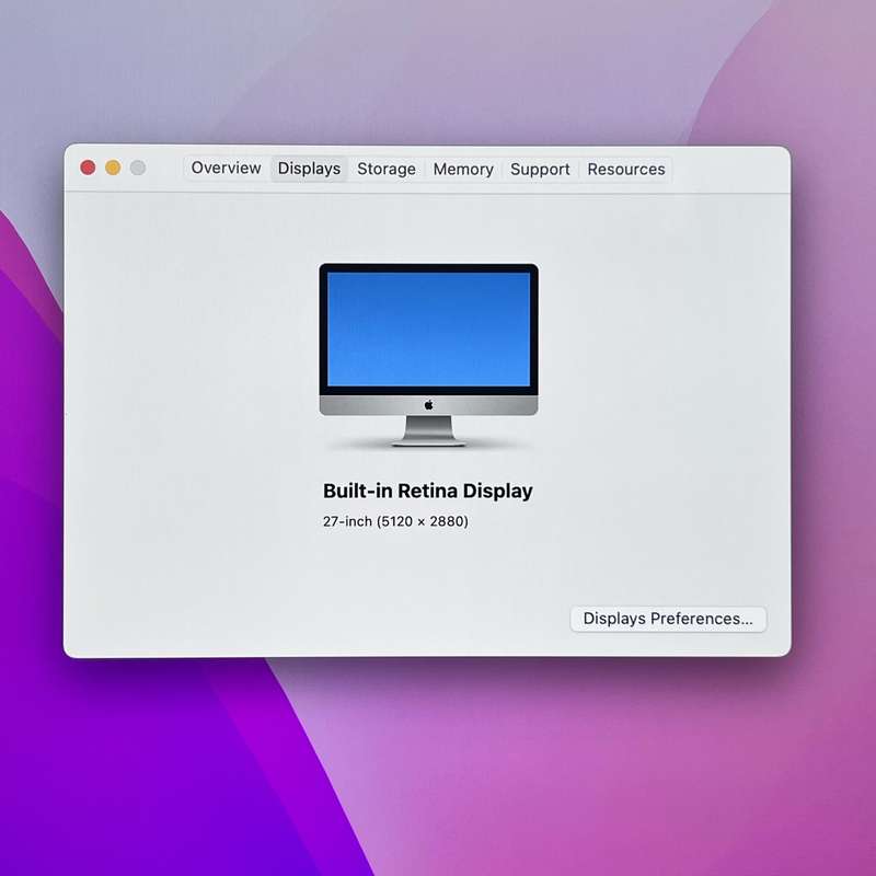 Apple iMac 27-Inch "Core i5" 3.2 (Late 2015) 8GB RAM 1TB Silver (12 Month Warranty) - LCD Burn