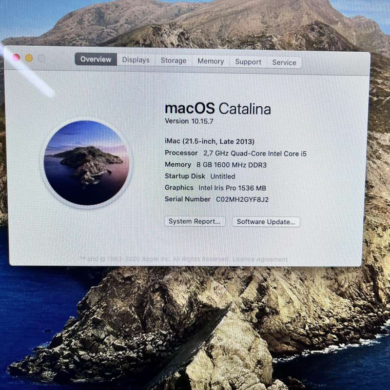 Apple iMac 21.3-Inch "Core i5" (Late 2013) 8GB RAM 1TB HDD Silver (6 Month Warranty)
