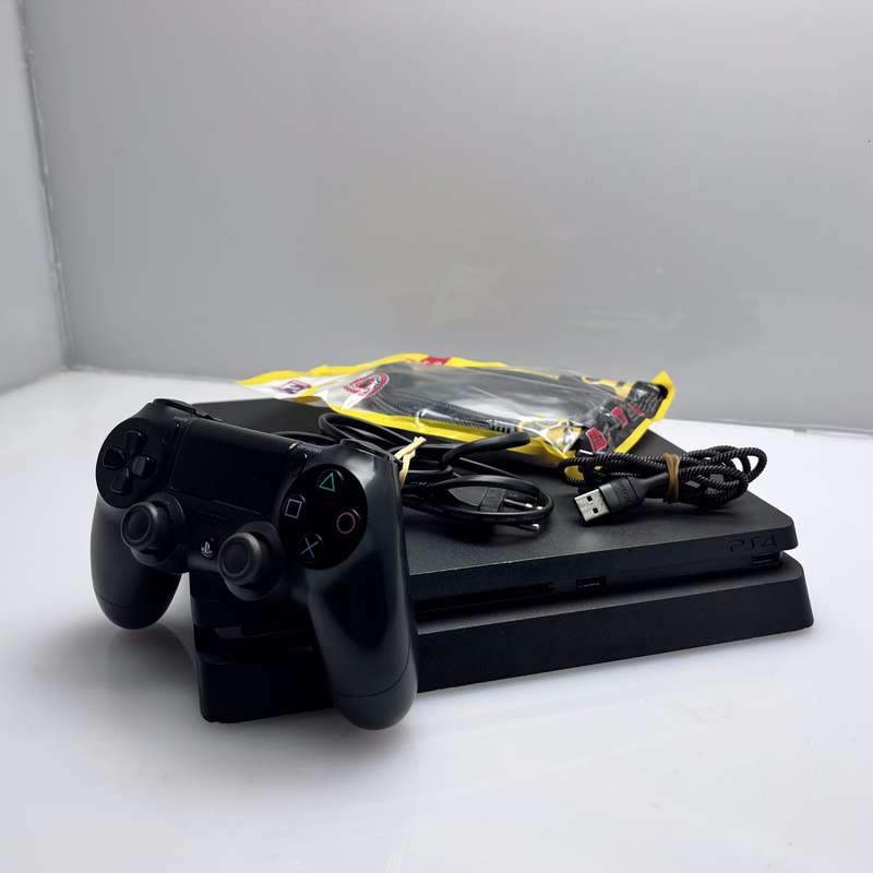 PlayStation 4 Slim 1TB + 1 Controller + HDMI Cable + Power Cable (3 Month Warranty)