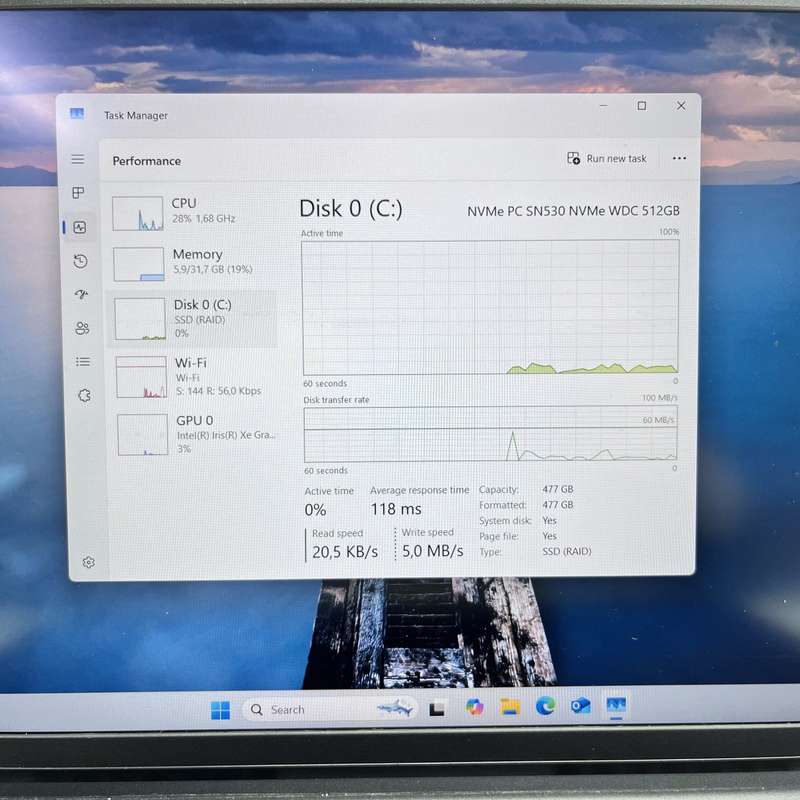 Dell Vostro 15 5510 32GB RAM 512GB SSD Silver (3 Month Warranty)