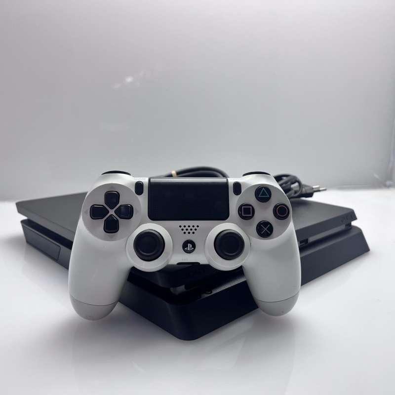 PlayStation 4 Slim Black  500GB + 1 Controller + HDMI Cable + Power Cable (3 Month Warranty)