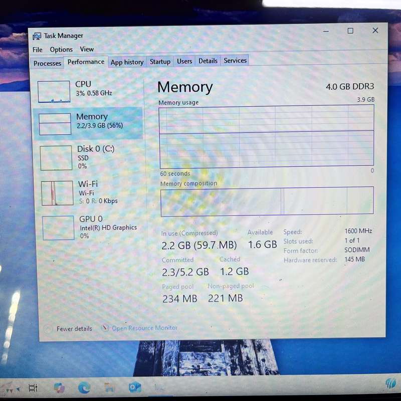 HP 14-am006ni 4GB RAM 240GB SSD Grey (3 Month Warranty) - Damaged Casing