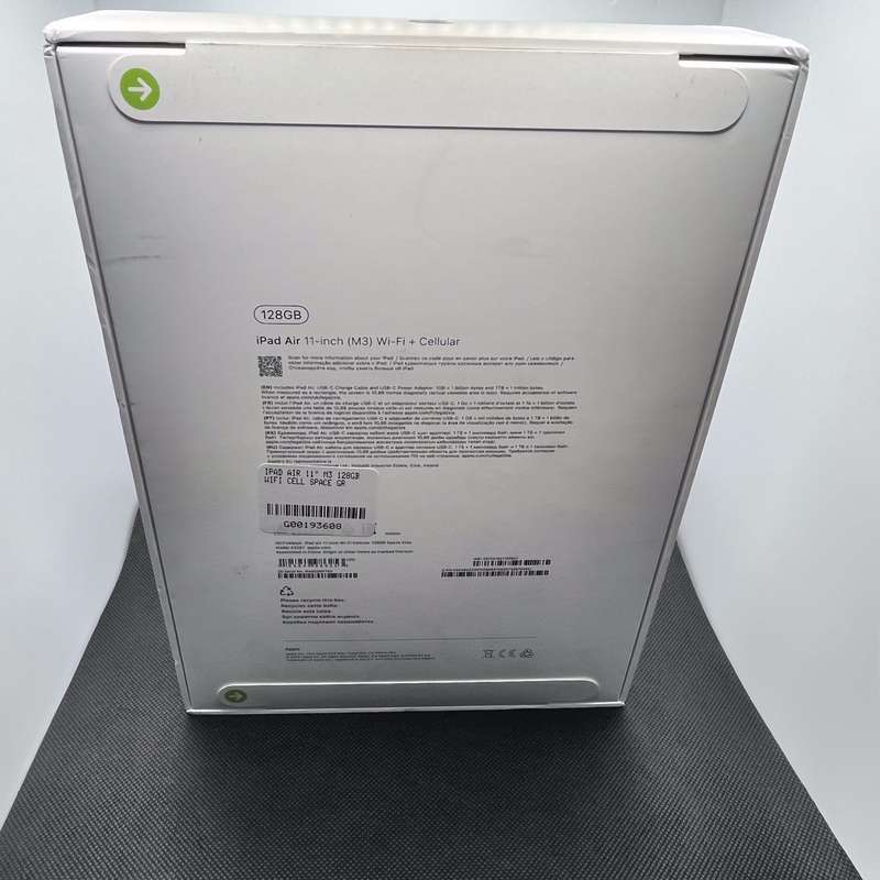 Apple iPad Air 11" (M3, 7th Gen) 128GB (Wifi/Cell) Space Grey -