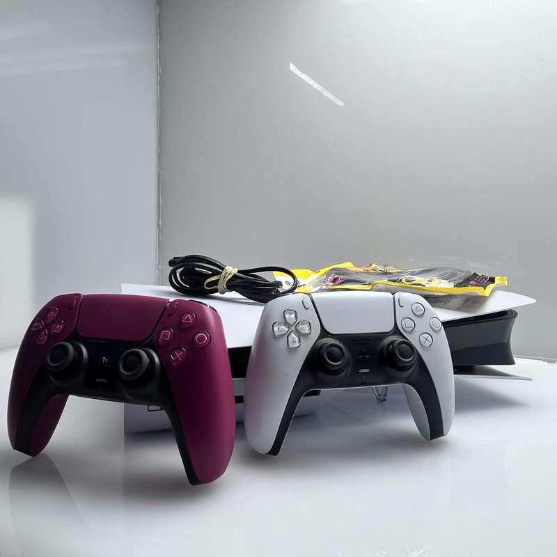 Playstation 5 Physical Disk Edition 1TB White + 2 Controllers + 1 HDMI Cable + 1 Power Cable (12 ...