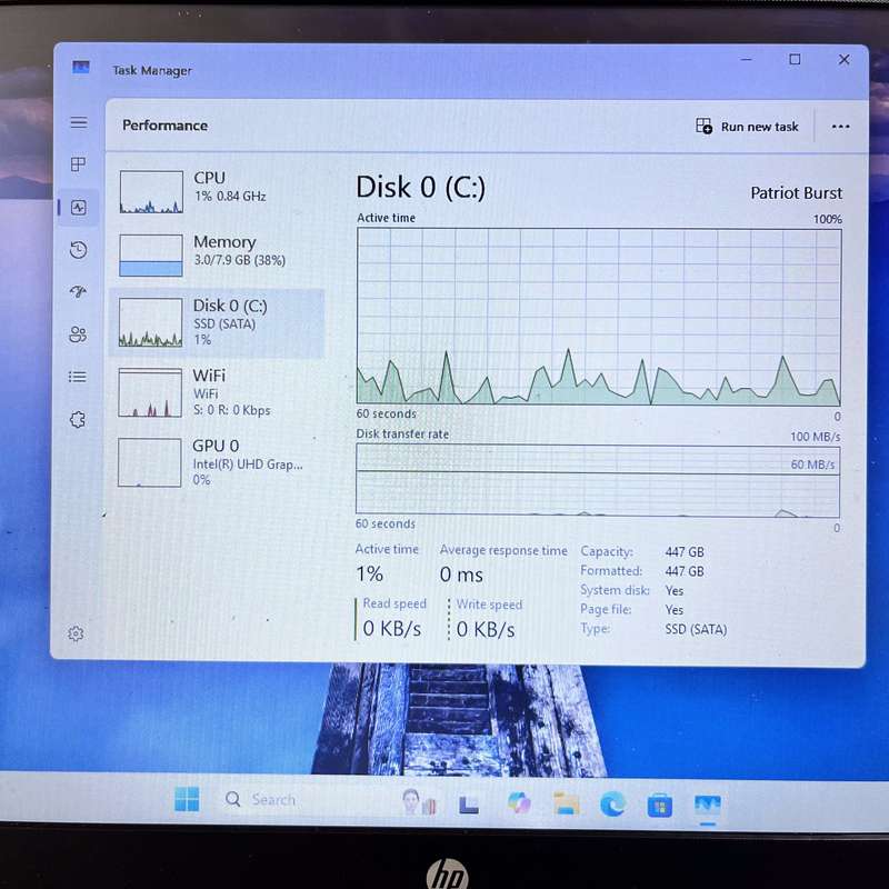HP 15-bs105ni Core i5 8th Gen 8GB RAM 512GB Sata SSD No Battery Silver
