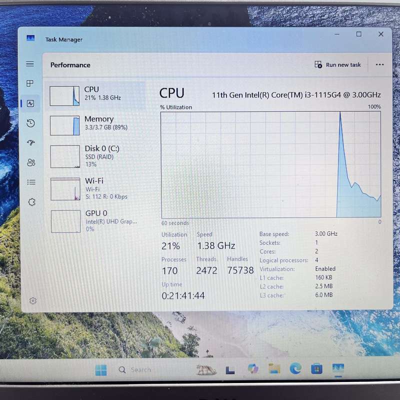 Dell Vostro 3500 4GB RAM 256GB NVME Grey (3 Month Warranty)