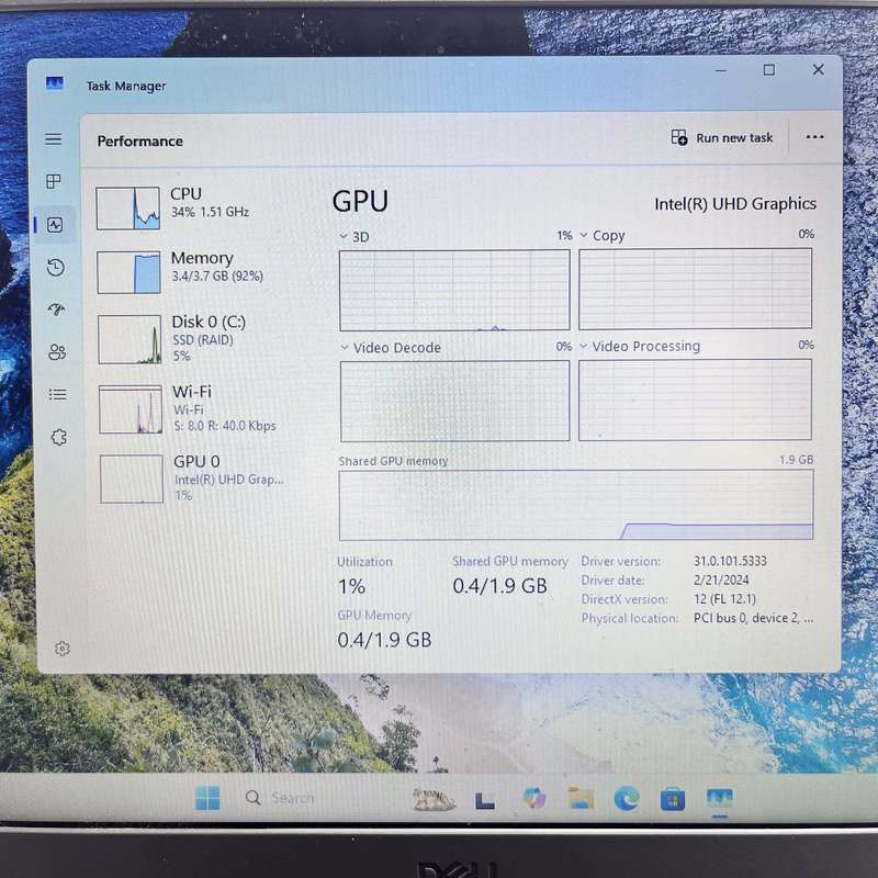 Dell Vostro 3500 4GB RAM 256GB NVME Grey (3 Month Warranty)