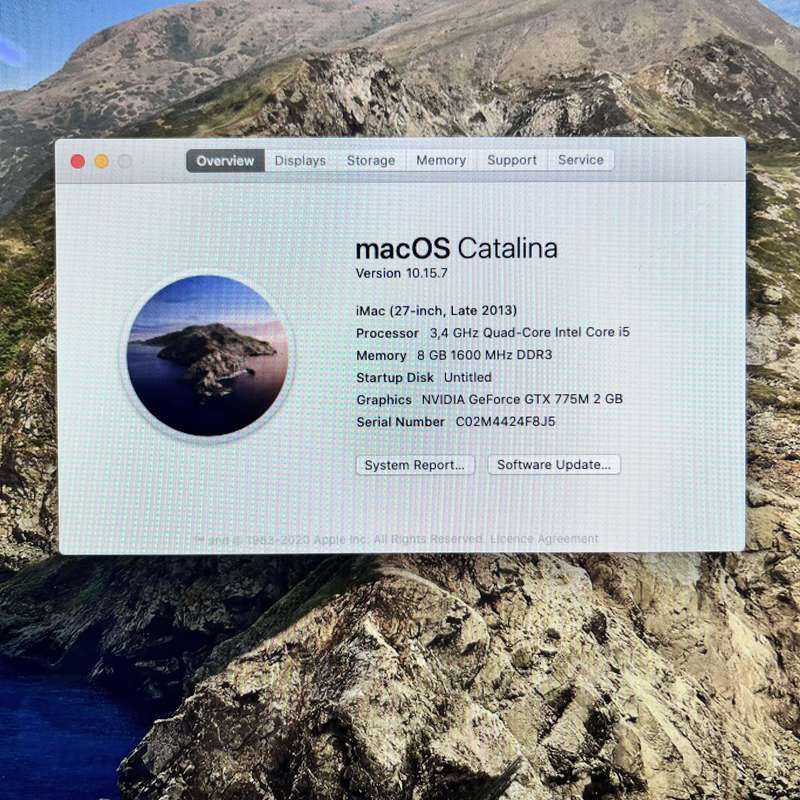 Apple iMac 27-Inch "Core i5" 8GB RAM 1TB SSD (Late 2013) Silver - Loud Fan