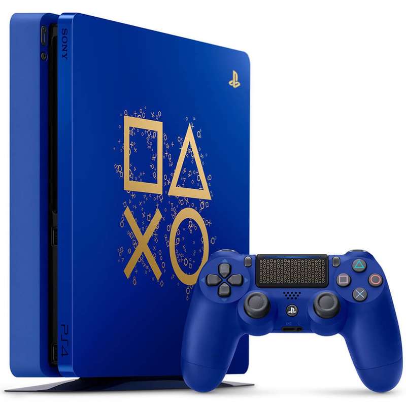 Sony Playstation 4 Blue 512GB + 2 Controllers + + Power Cable + HDMI Cable (3 Month Warranty)