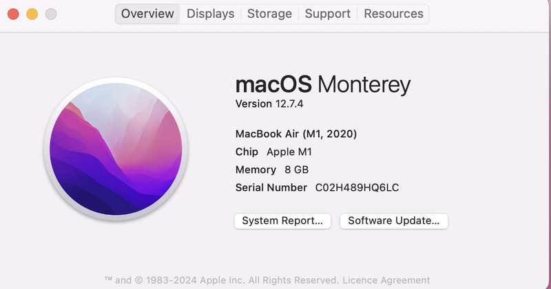 MacBook Air M1 13-Inch 8GPU/7CPU 8GB RAM 256GB SSD (2020) Gold (12 Month Warranty) - Bent C...