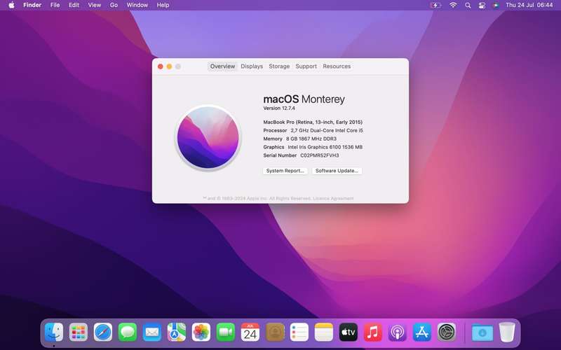 Apple MacBook Pro "Core i5" 13-Inch 8GB RAM 512GB SSD Silver (3 Month Warranty)