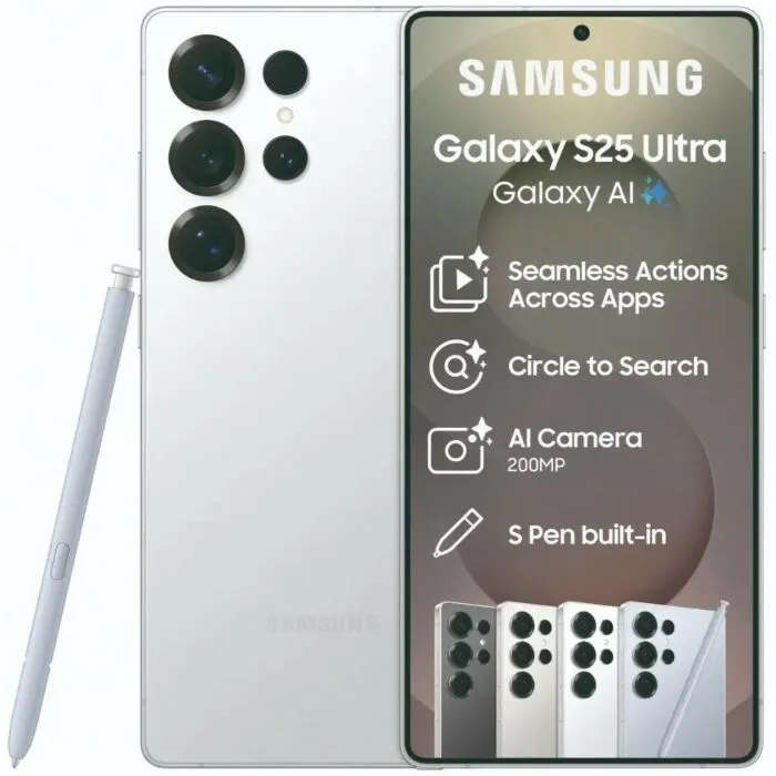 Samsung Galaxy S25 Ultra 256GB Dual Sim Titanium White (12 Month Warranty)