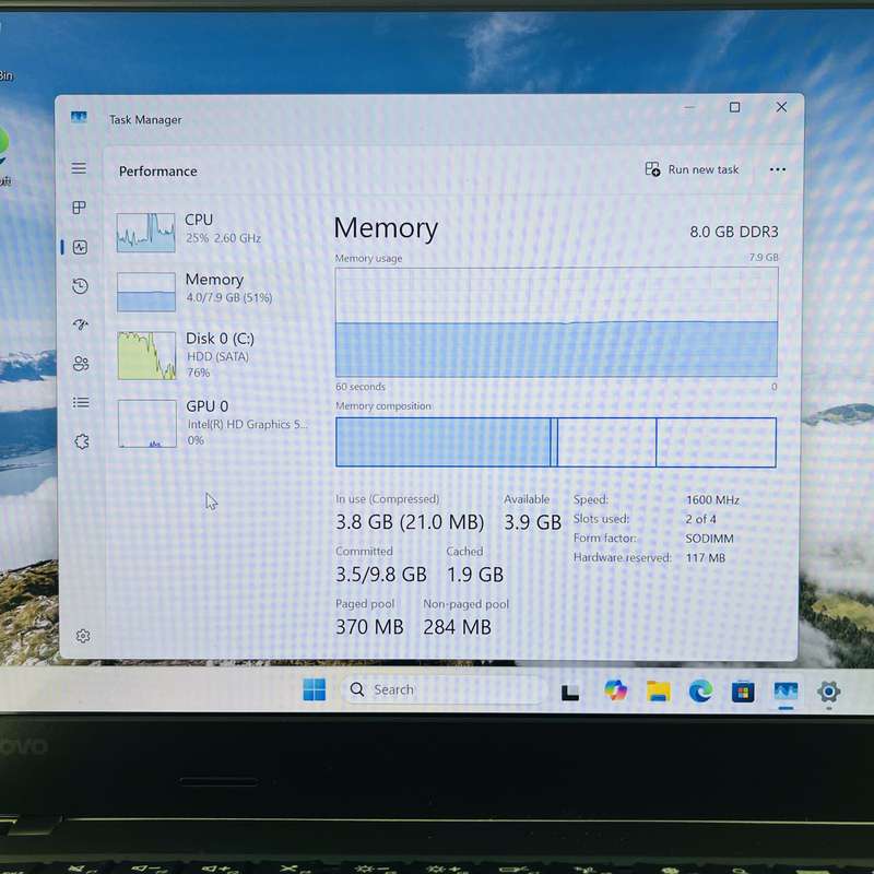 Lenovo Thinkpad L460 6th Gen "Core i5" 2.40GHz 8GB RAM 500GB HDD Black