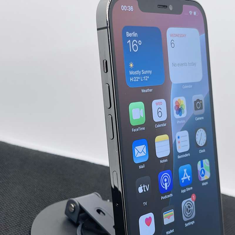 Apple iPhone 12 Pro Max 128GB Graphite (12 Month Warranty) + Screen Protector Bundle Value: R200